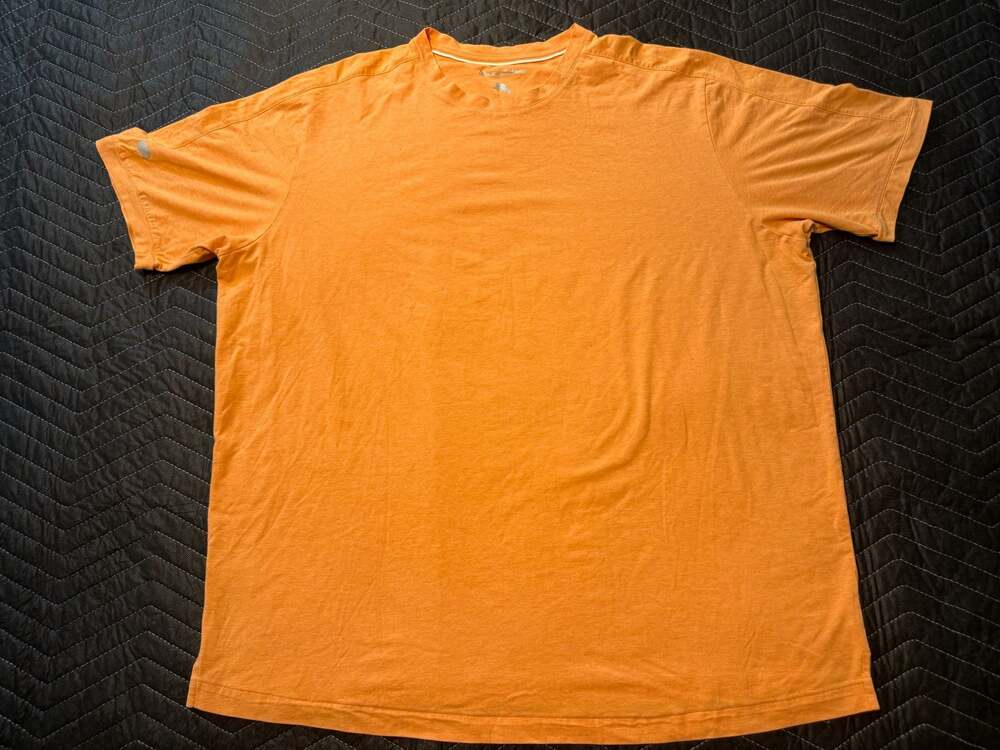 Tommy Bahama Men's XXL Orange Short Sleeve Crew Neck Cotton Blend T-Shirt